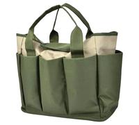 Générique Garten Werkzeugtasche Organizer - Wasserdichte Oxford Stoff Tasche Mit 8 Fächern | Große Kapazität Aufbewahrung Für Gartengeräte Pflanzen Beschneiden Reparatur Tragbar Robust 48 cm