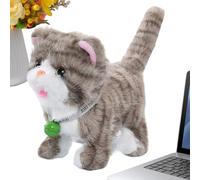 Générique Gatto peluche che cammina, 17 cm, interattivo e adorabile, animale elettronico che parla e cammina, regalo per bambini amanti dei gatti di Natale, compleanno