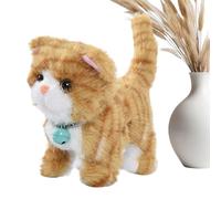 Générique Gatto Peluche Elettrico - Realistico Interattivo con Suono 17 cm | Animale elettronico che parla e cammina, per Natale, compleanno, Capodanno: ragazzi, età prescolare, adolescenti e