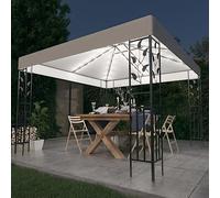 Générique Gazebo con ghirlanda luminosa a LED 3x3 m bianco,Casa & Giardino,Prati e giardini,Vita all'aperto,Strutture esterne,Tende e rifugi,Bianco,28.05KG,3070311
