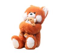 Générique Gefüllter Fuchs Plüschspielzeug - Eng Doll Mama Und Babys Tier | Entzückende Weiche Simulation Plüschspielzeug Huggable Für Weihnachten | Gefüllter Fuchs Plüschspielzeug Fuchs