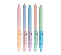 Générique Gel Ink Pens Set Black, 5 pezzi Smooth Writing Quick Dry Fine Point, Comfortable Grip Creative Stationery, Precise Writing Tool for Journaling Note Taking School Women Men
