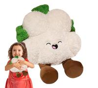 Générique Gemüse-Plüschtier, Blumenkohl-Plüschtier - Gemüse-Tier-Plüsch-SimulationCartoon-Blumenkohl-Form | 30 cm/11,8 Zoll süße Plüsch-Blumenkohlpuppe für Sofa-Ornament