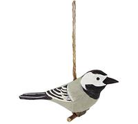 Générique Generico Bergeronnette H. 10 cm, Legno, Nero, Grigio, Bianco, 13 x 4 x 4,5 cm