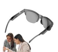 Générique Gertes traduttrice, occhiali da traduttore AI - Controlli di interpretazione in reale,Oltre 100 lingue leggere Blue Smart Blocking Eyewear per donne Travel Reading