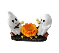 Générique Ghost Campfire Statue, Halloween Desktop Figurine, Spooky Home Accent for Mantel, Shelf, Fireplace, Windowsill, and Seasonal Holiday Decoration Display, 2,95 x 4,33 pollici
