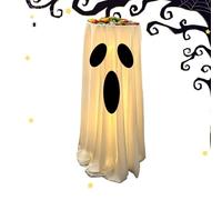 Générique Ghost Decorations Outdoor | Light Up Halloween Decoration | Cute Ghost Candy Holder | for Renters Women Men Yard Patio Courtyard Garden Home Apartment Office Living Room