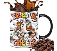 Générique Ghost Drinking Cup - Tazza in ceramica per caffè, Spooky Halloween Juice | 350 ml 3D With Handle Decorative Mug Design, Scary Novelty Hot Chocolate For Tea Milk Party Beverage Lovers