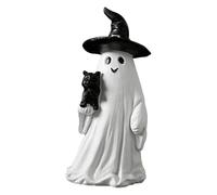 Générique Ghost Statua - Ghost Figurine Home Decor | Ghostt Tabletop Decor, Resin Ghostt Sculpture Statue, Seasonal Resin Spooky Sculpture for Desktop Dining Tables Entryway Cabinets and Bookshelf