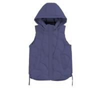 Générique Giacca gatto uomo Down Cotton Waistcoat femminile Autunno And Winter Shoulders Stand Up Collar Short Of Jacket Hundred Cotton Vest Coat Gilet con cappuccio da uomo, viola., XL