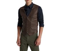 Générique Giacca in pile da uomo Industries Puffer Vest trapuntata Sleeveless Jacket Outwear Winter Outdoor Warm Puffy Water Giacca Uomo Lavoro Senza, marrone, L