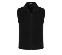 Générique Gilet in pile da uomo rosso alla moda e comodo Warm Full Zip Vest Fleece Vest Warm Vest Gilet Uomo Cashmere, Le Noir, XXL