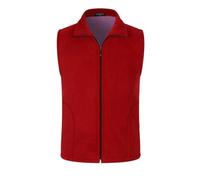 Générique Gilet in pile da uomo rosso alla moda e comodo Warm Full Zip Vest Fleece Vest Warm Vest Gilet Uomo Cashmere, Pasteca Rosso, XXL