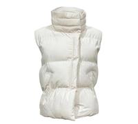 Générique Gilet Oro Autunno And Inverno Solid Colour Waistcoat Lapel New Sleeveless Cotton Clothing Vest Gilet Giacca Donna Giacca Corta a Quadri, bianco, M