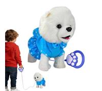 Générique Giocattoli automatici per cani che camminano e abbaiano realistici,Peluche interattivo elettrico - Giocattoli interattivi per cuccioli - per ragazzi e ragazze, compleanno, Natale, camera da