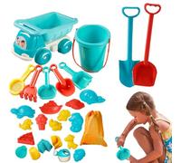 Générique Giocattoli Castello di Sabbia - Kit da Gioco da Spiaggia 29 Pezzi, Pale a Secchio Rastrelli per Dimensioni Giocattolo di Sabbia Costruzione in di Alta Qualità Set Creato