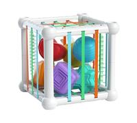 Générique Giocattoli di forma sorter - Sensory Development Blocks, Fine Motor Skill Builder | Learning Cubes, Early Education Shape Puzzle Activity Set Sviluppatore Giocattoli per bambini 1-3