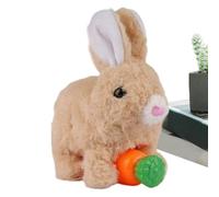 Générique Giocattoli interattivi a forma di - Robot educativo in peluche con bocca e movimenti che tremano in peluche con costruzione durevole, animale robotico, coniglietti che camminano per