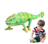 Générique Giocattolo camaleonte | Statuetta di lucertola che cambia colore, statuetta a mano di camaleonte solido e realistico, decorazione di figura animale, giocattolo educativo per, idea educativa