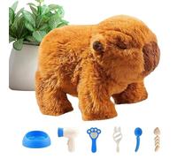 Générique Giocattolo Capybara Che Cammina | Dolce Realistico Lenitivo - Capybara Elettrico Cammina con Suoni | per Soggiorno Camera Dormitorio Viaggi Appartamento Di Età Prescolare E Adolescenti
