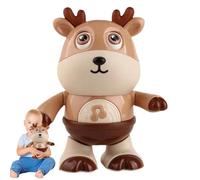 Générique Giocattolo di cervo luminoso, Giocattoli musicali di cervo - Giocattolo animale elettrico - Giocattoli musicali di danza interattivi con LED colorate, danza musicale per ragazzi e