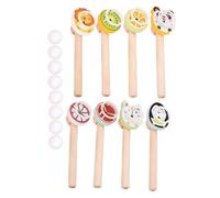 Générique Giocattolo di palla galleggiante a soffiare, 8 pezzi, gioco di equilibrio sensoriale, set di tubi soffianti per palle, per casa, scuola, asilo, feste, compleanni, Natale,