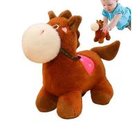 Générique Giocattolo di peluche - Peluche di cavallo giocattolo abbraccio | Cavallo cablato | Abbraccio lenitivo per le ragazze per | Compagno morbido e confortevole, decorazione lenitiva per sedile