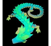 Générique Giocattolo drago di drago stampato 3D con guarnizioni, figura decorativa da 11,8 pollici, collezione di come gioiello per casa, ufficio, decorazione festiva di Halloween o