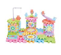 Générique Giocattolo elettrico di Gear Building -Delightful Gears Educational Toys - Semplice da usare Interlocking Learning Blocks Educational, Girls, Kids