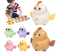 Générique Giocattolo magnetico per bambini, giocattoli striscianti, giocattolo swing animale colorato | 6X divertente gioco di educazione all'insegnamento, attività di viaggio su strada per ragazzi