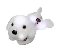 Générique Giocattolo per cani di peluche LED, cucciolo LED | giocattolo per cuccioli brillante - 14 pollici illuminano cane peluche peluche morbido luce notturna per bambini