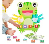 Générique Giochi educativi di matematica per l'asilo,Giocattolo educativo STEM in legno - Gioco di riconoscimento del colore per la scuola materna e la casa di viaggio compleanno regalo di Natale