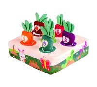 Générique Gioco Di Carote - Giocattolo Sensoriale Di Raccolta Di Peluche, Puzzle Di Ordinamento E Conteggio Per Bambini Di 1-3 Anni | Capacità motorie di Apprendimento Regalo Educativo Scatola