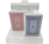 Générique Gioco di carte: 2 confezioni da 56 carte, con scatola ideale Poker, Rami, giochi da tavolo, carte da gioco premium, 56 carte x 2.