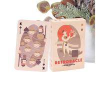 Générique Gioco di carte Oracle - Giocattolo da ufficio con motivo artistico, gioco di carte da gioco Poker retrò 54 pezzi, per donne, giovani, anziani, amici, principianti,