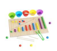 Générique Gioco Di Corrispondenza di Figure in Legno,Giochi Educativi Multicolor Legno,Giocattoli Di Conteggio per - per Ragazzi Ragazze Sala Giochi Prescolare Viaggio Indoor