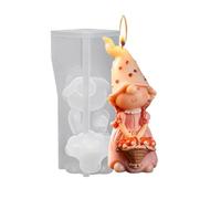 Générique GNOME Casting Molds Silicone 3D Faceless Doll Crafts Maker Tool | 3D Gnome Silicone Molds For Halloween Ringraziamento Gummies Soap Wax