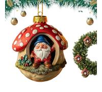 Générique GNOME Christmas Ornaments | 2D Cute Acrylic Decorations | GNOME Christmas Pendants | for Winter Gardening Daily Indoor Holiday Birthday Party Office Home Room Dormitory Apartment