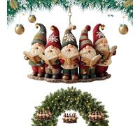 Générique GNOME Christmas Ornaments | 2D Cute Acrylic Decorations | GNOME Christmas Pendants | for Winter Gardening Daily Indoor Holiday Birthday Party Office Home Room Dormitory Apartment