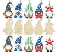 Générique Gnomi in legno non finiti - 25 incompiuti GNOME Natale Artigianato,Taglio di GNOME in legno, etichette di GNOME Vergini per la decorazione della casa, favori di festa, GNOME da Dipingere con