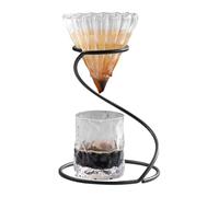 Générique Gocciolatore di caffè - Minimalista Versare su rack | Versare sul supporto del caffè, supporto a goccia a mano, tazza filtro, vetro filtro gocciolante acqua Per