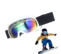Générique Goggle da sci per - PC, TPU, occhiali da sci | Occhiali resistenti ai raggi UV Revo Reco ad alta definizione Anti Fog Lens | Sicurezza degli occhi invernali Sport sulla neve a vista