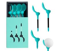 Générique Golf Ball Tees - 8 pezzi Petal Shape Trainer Accessories, Low-Resistances Small Golf Tees with Anti-Slip Stability, Precision Height Control, Soft-Touch Head for Women Athlete Lovers