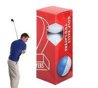 Générique Golf Balls Set, 3 x Course Playing Golfs Sport Balls, Beginners Precise Control Equipment, Portable Outdoor Replacement Ball 4,26 cm, for Dad, Husband, Backyard, Range