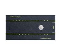 Générique Golf Swing Training Mat, Portable Feedback Detection, 12 inch Allineamento Aiuto con Swing Path Feature, Rubber Base Golf Mat with Non-Slip, Indoor Office Court Home Practice Accessory