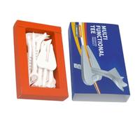 Générique Golf Tees - 6 x Golf Ball Tees | Small Golf Tees | Adjustable Height Golf Tees | Supporto supporto per guida e puting pratico, portatile golf training Equipment for Distance & Accuracy