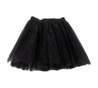 Générique Gonna con lustrini da donna per Carnevale Vittoriano Mela, gonna a tre righe con balletto Dance Tutu in stile medievale Lined Donna Bouffante, Le Noir, Taglia unica