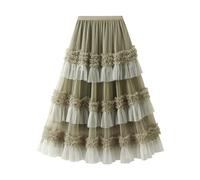 Générique Gonna lunga da donna, modello svasato ad alta lavorazione raffinata, ideale per serate eleganti e occasioni speciali, tessuto estensibile, comfort e libertà di movimento