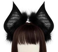 Générique Gothic Bat Ears Hair Accessory | Fun Headband for Girls - Perfect for Festive Costumes, Dance Performances, and Masquerade Eventsa with Trendy Look Accessories with Eye-Catching Design