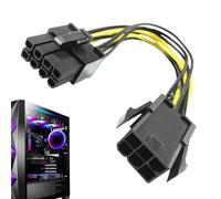 Générique GPU Adapter, Graphics Card Cable, PCIe GPU Adapter, 6 Pin to 8 Pin Adapter, Stabile PCIe Converter, GPU Adapter Cavo, PCIe Adapter for Computers, 6 Pin 8 Pin PCIe